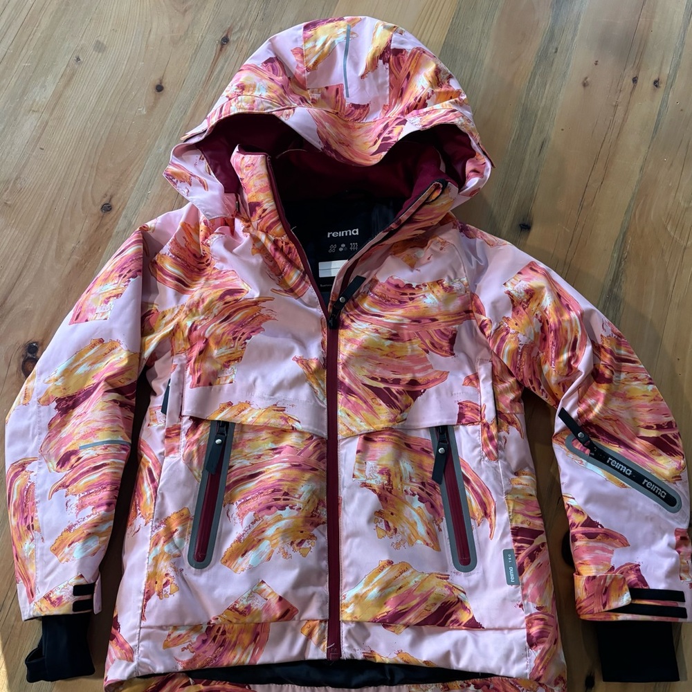 Reima Kids Puffer Jacket - Pink and Orange